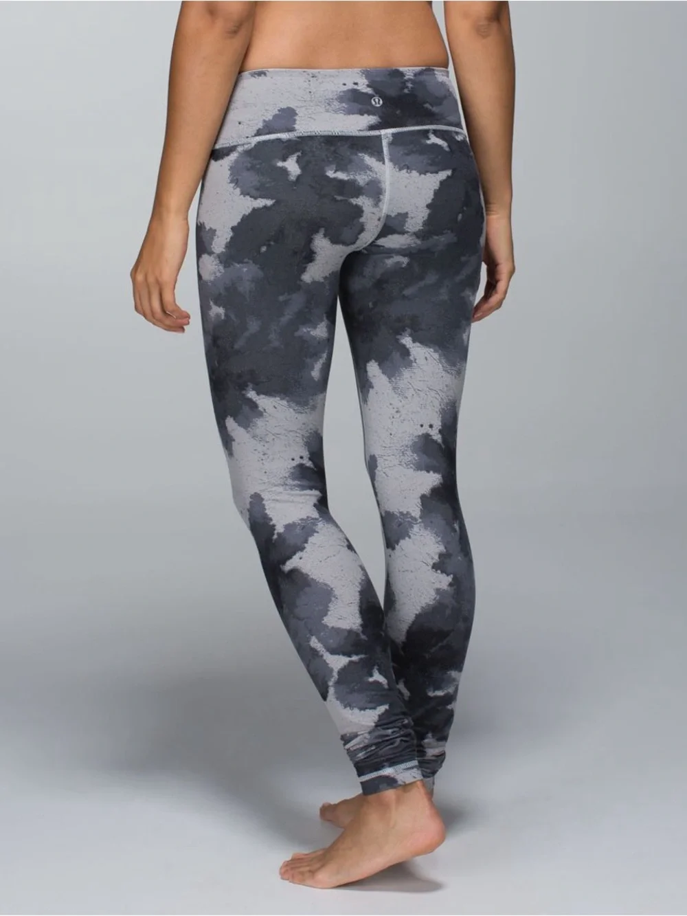 lululemon athletica Tie-Dye High-Rise Leggings - Black & Gray